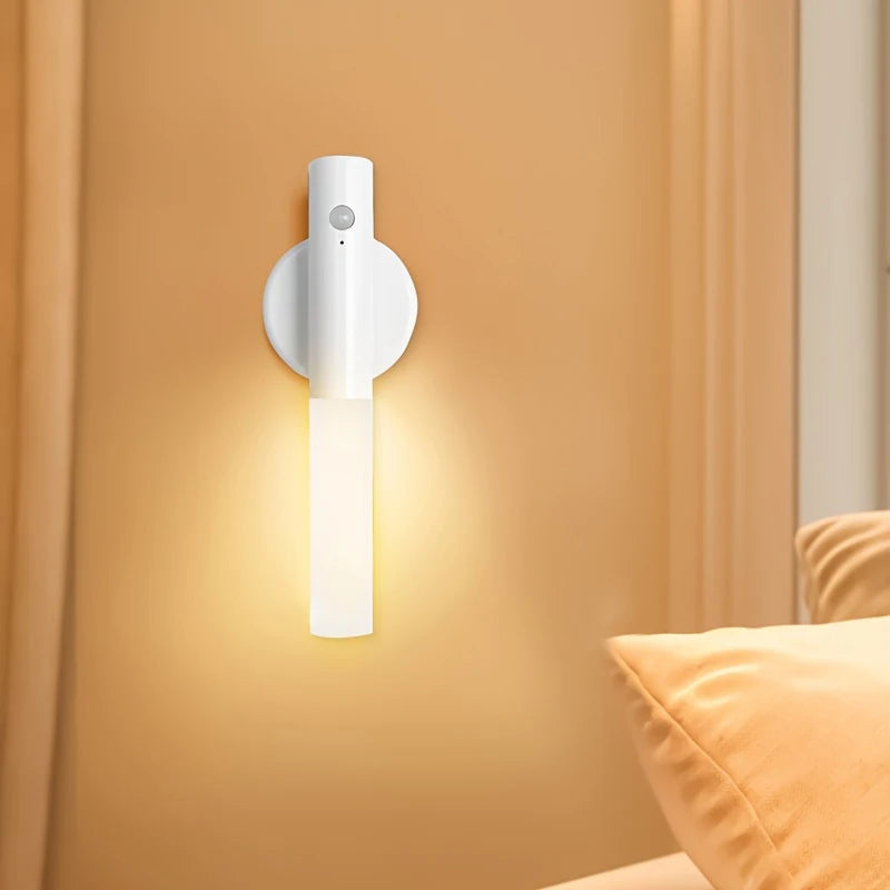 USB LED Magnetic Wall Lamp Portable Indoor Motion Sensing Torch Night Lights for Porch Stari Living Room