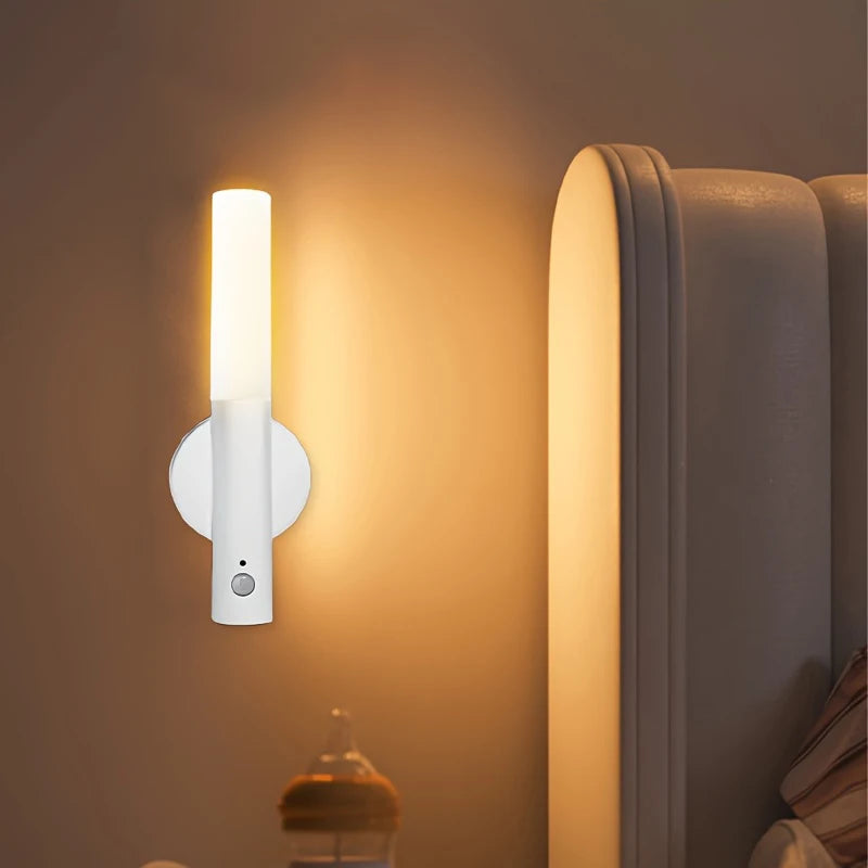 USB LED Magnetic Wall Lamp Portable Indoor Motion Sensing Torch Night Lights for Porch Stari Living Room