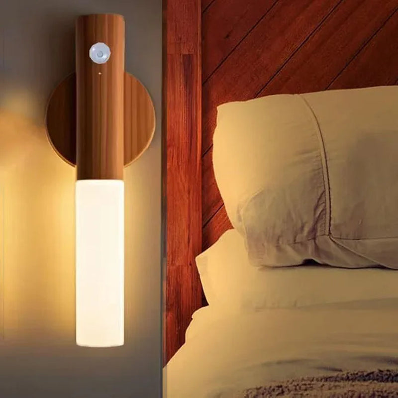 USB LED Magnetic Wall Lamp Portable Indoor Motion Sensing Torch Night Lights for Porch Stari Living Room