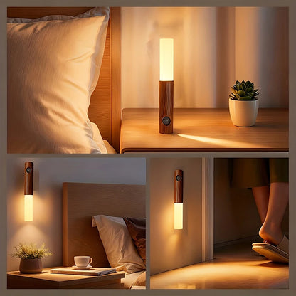 USB LED Magnetic Wall Lamp Portable Indoor Motion Sensing Torch Night Lights for Porch Stari Living Room