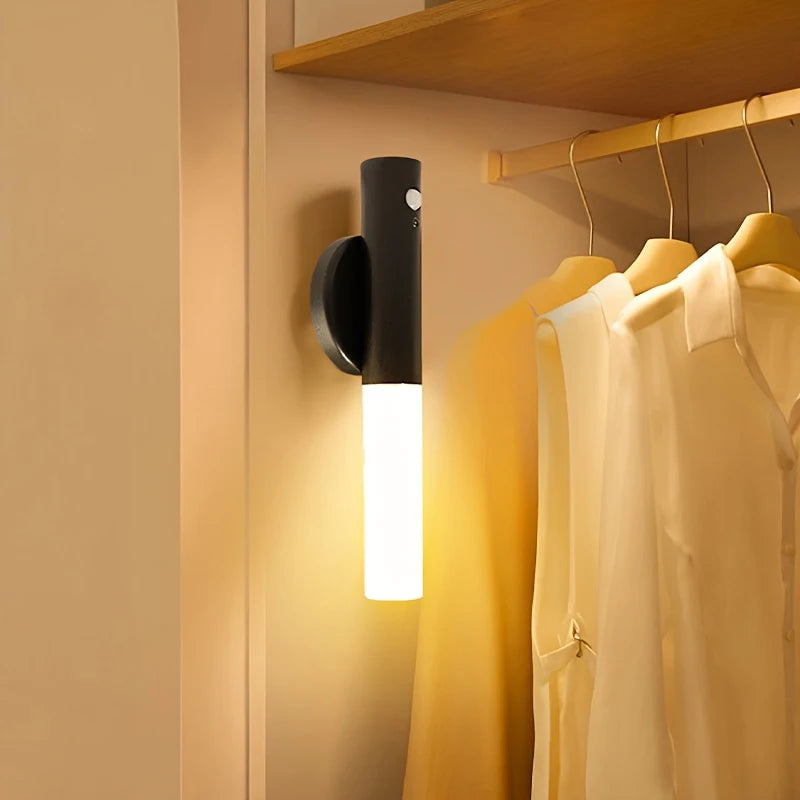USB LED Magnetic Wall Lamp Portable Indoor Motion Sensing Torch Night Lights for Porch Stari Living Room